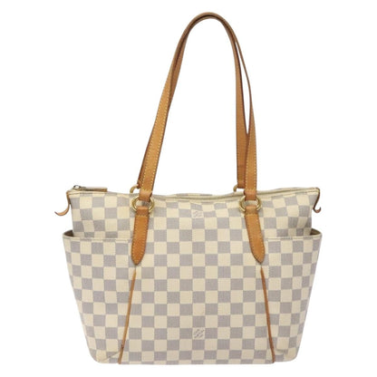 Louis Vuitton Totally Handbag Damier, WHITE, CANVAS, Tote bag