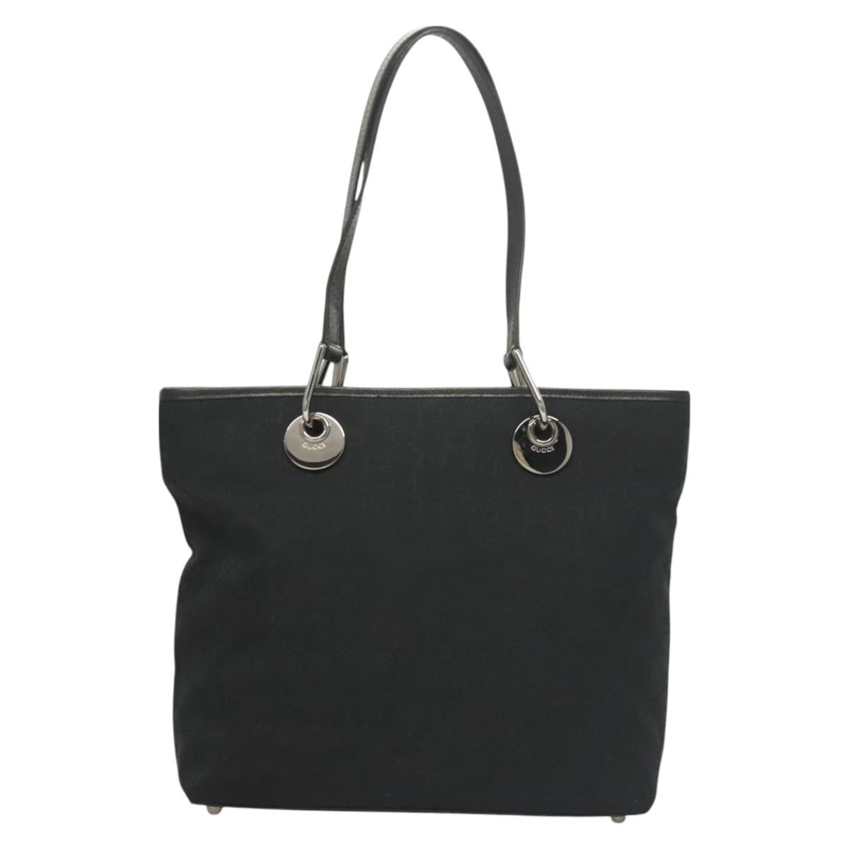 Gucci Eclipse Tote GG Canvas, BLACK, CANVAS, Tote bag