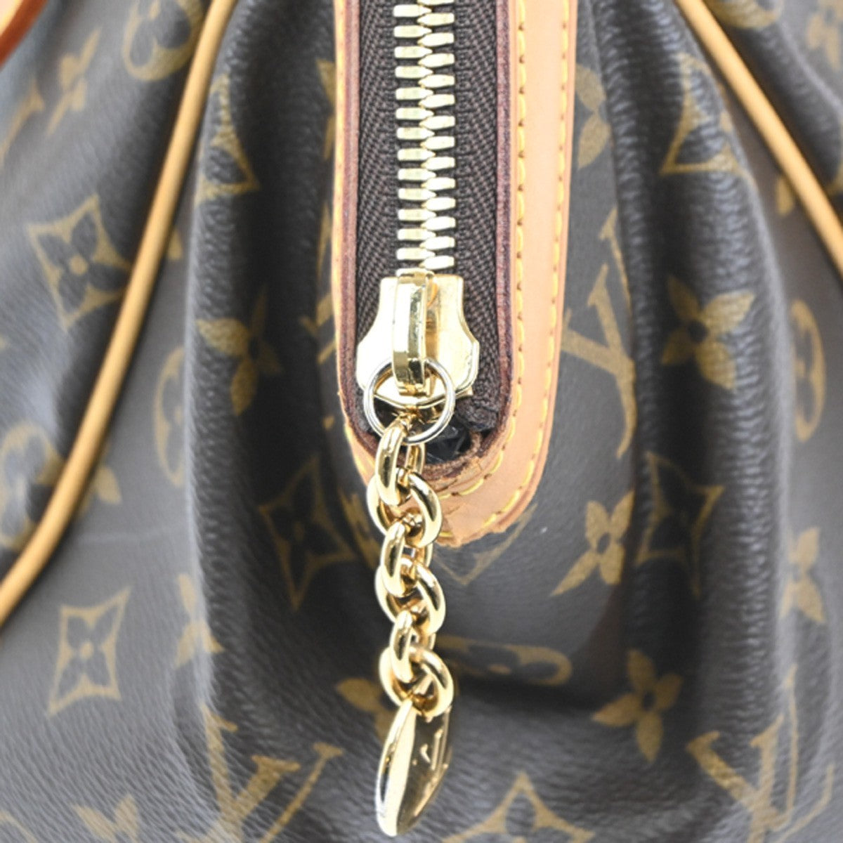 Louis Vuitton Tivoli Handbag Monogram Canvas, BROWN, CANVAS, Shoulder bag