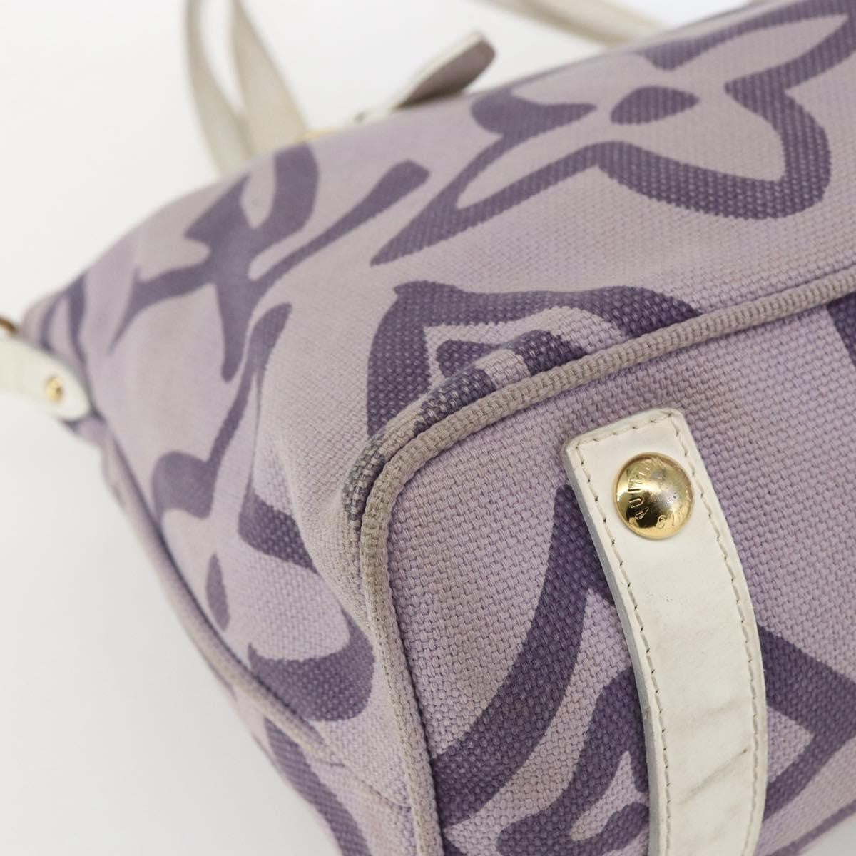 Louis Vuitton Tahitienne Cabas Canvas, PURPLE, CANVAS, Tote bag