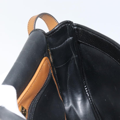 Christian Dior Flap Shoulder Bag Leather, BLACK, LEATHER, Shoulder bag