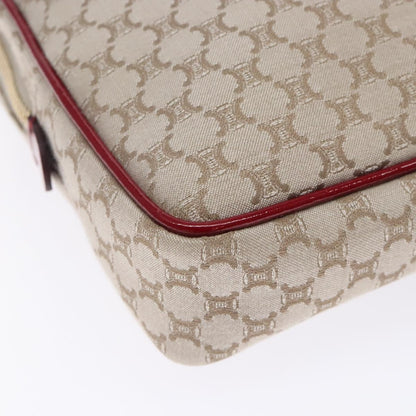 Celine Vintage Macadam Shoulder Bag Canvas, BEIGE, CANVAS, Shoulder bag