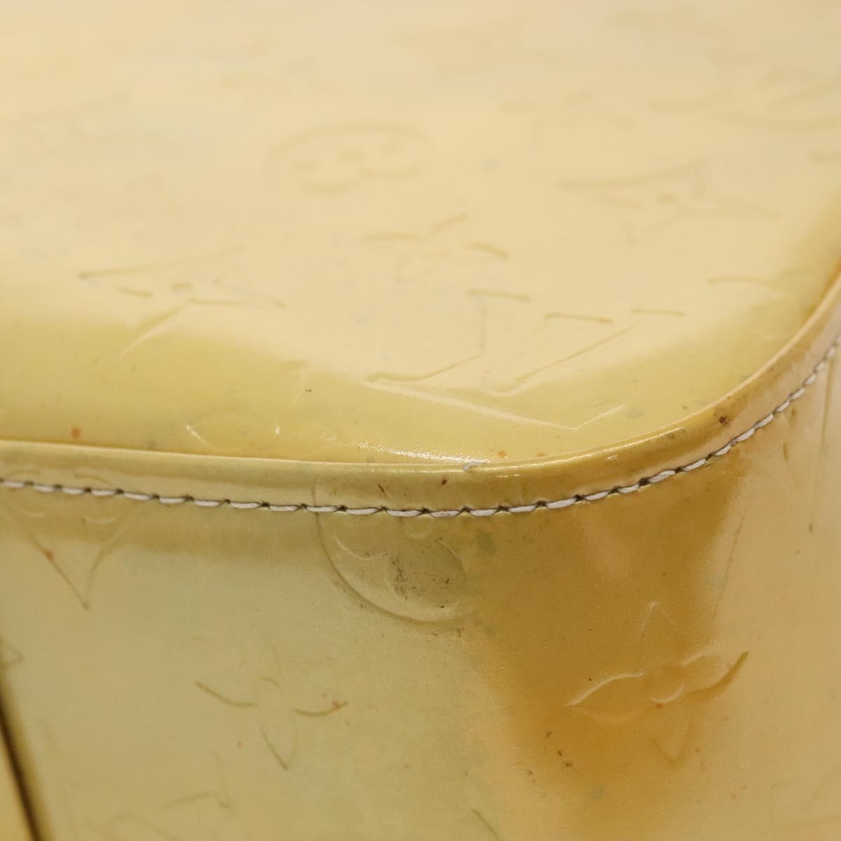 Louis Vuitton Columbus Handbag Monogram Vernis, GRAY, PATENT_LEATHER, Tote bag