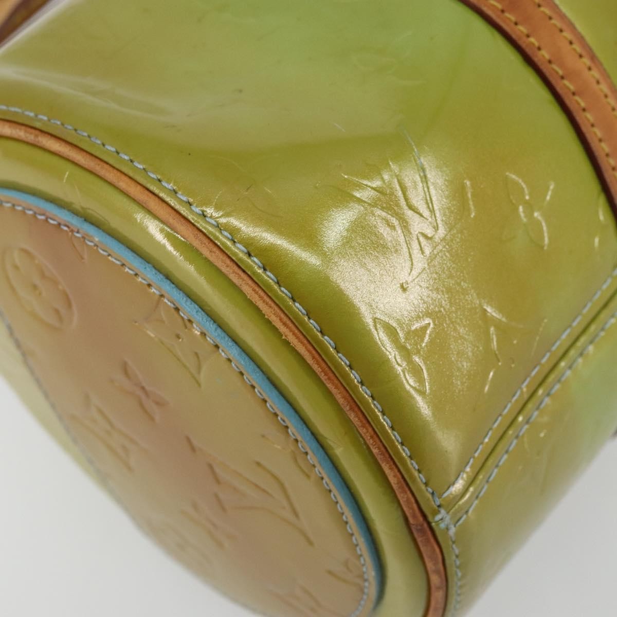 Louis Vuitton Bedford Handbag Monogram Vernis, Green, Patent Leather, Handbag