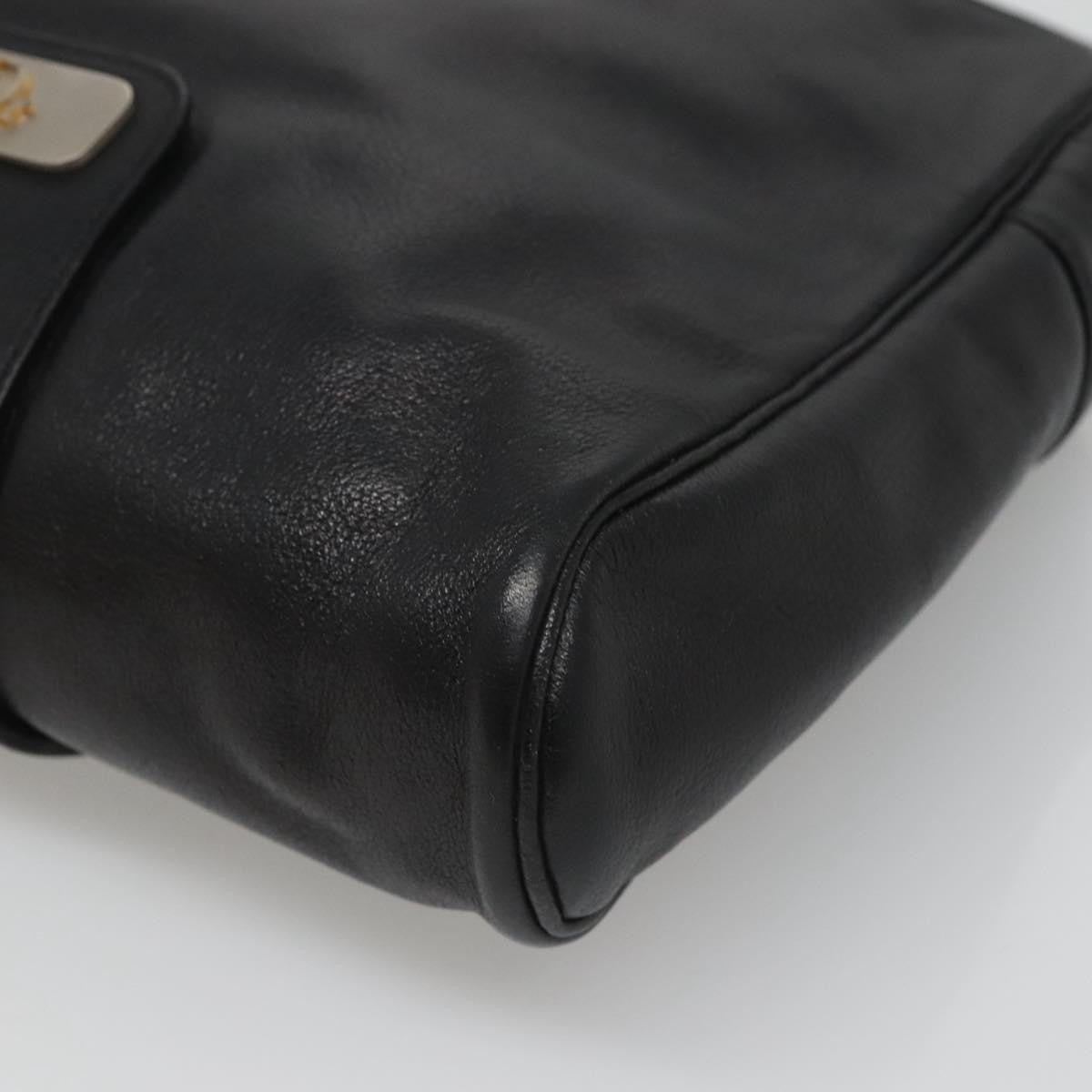 Christian Dior Shoulder bag Leather, BLACK, LEATHER, Shoulder bag