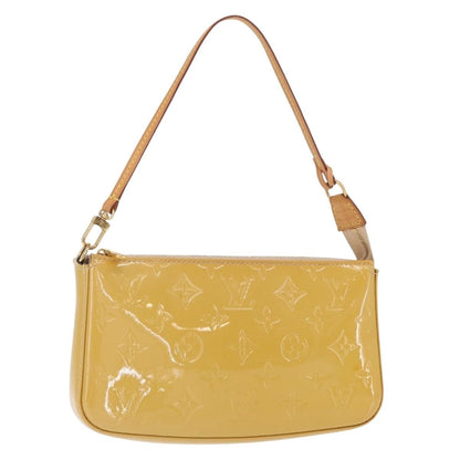 Louis Vuitton Pochette Accessoires NM Monogram Vernis, YELLOW, PATENT_LEATHER, Clutche & pouche