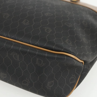 Christian Dior Vintage Honeycomb Tote Bag Canvas, BLACK, CANVAS, Tote bag