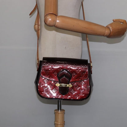 Louis Vuitton Bellflower Handbag Monogram Vernis, BURGUNDY, PATENT_LEATHER, Shoulder bag