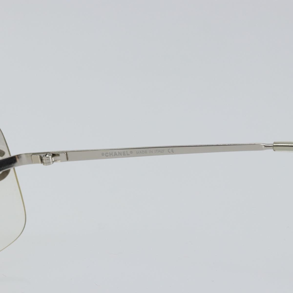 Chanel Logo CC Sunglasses Metal, SILVER, METAL, Sunglasse