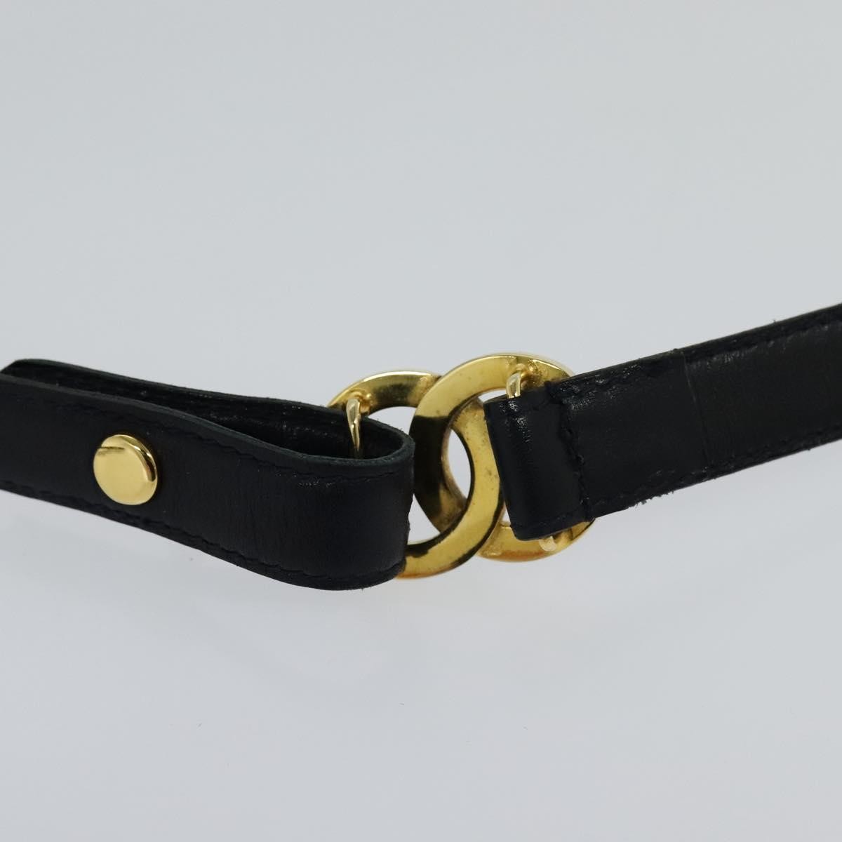 Chanel CC Belt Leather, BLACK, LEATHER, Belts