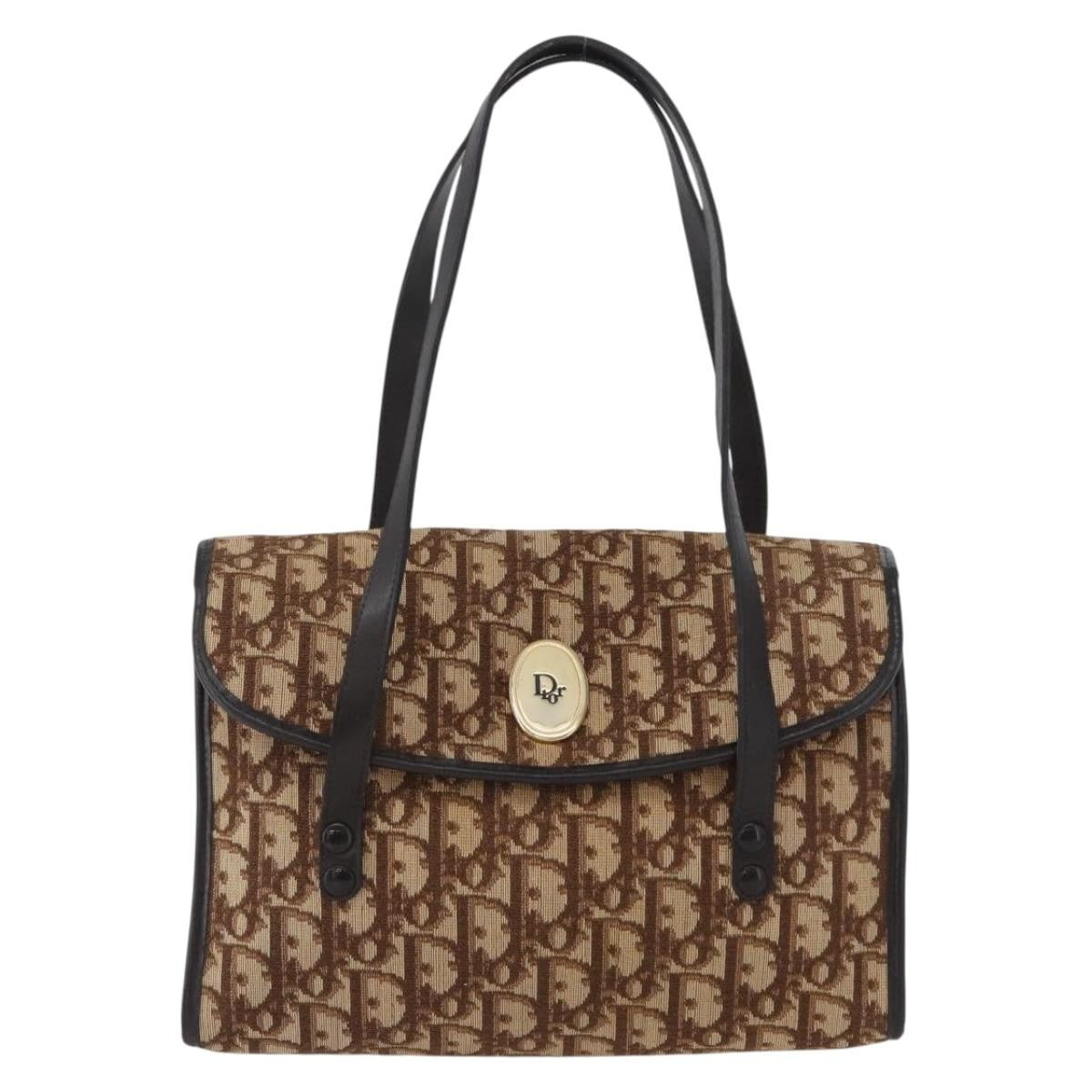 Christian Dior Trotter Canvas, BEIGE, CANVAS, Shoulder bag