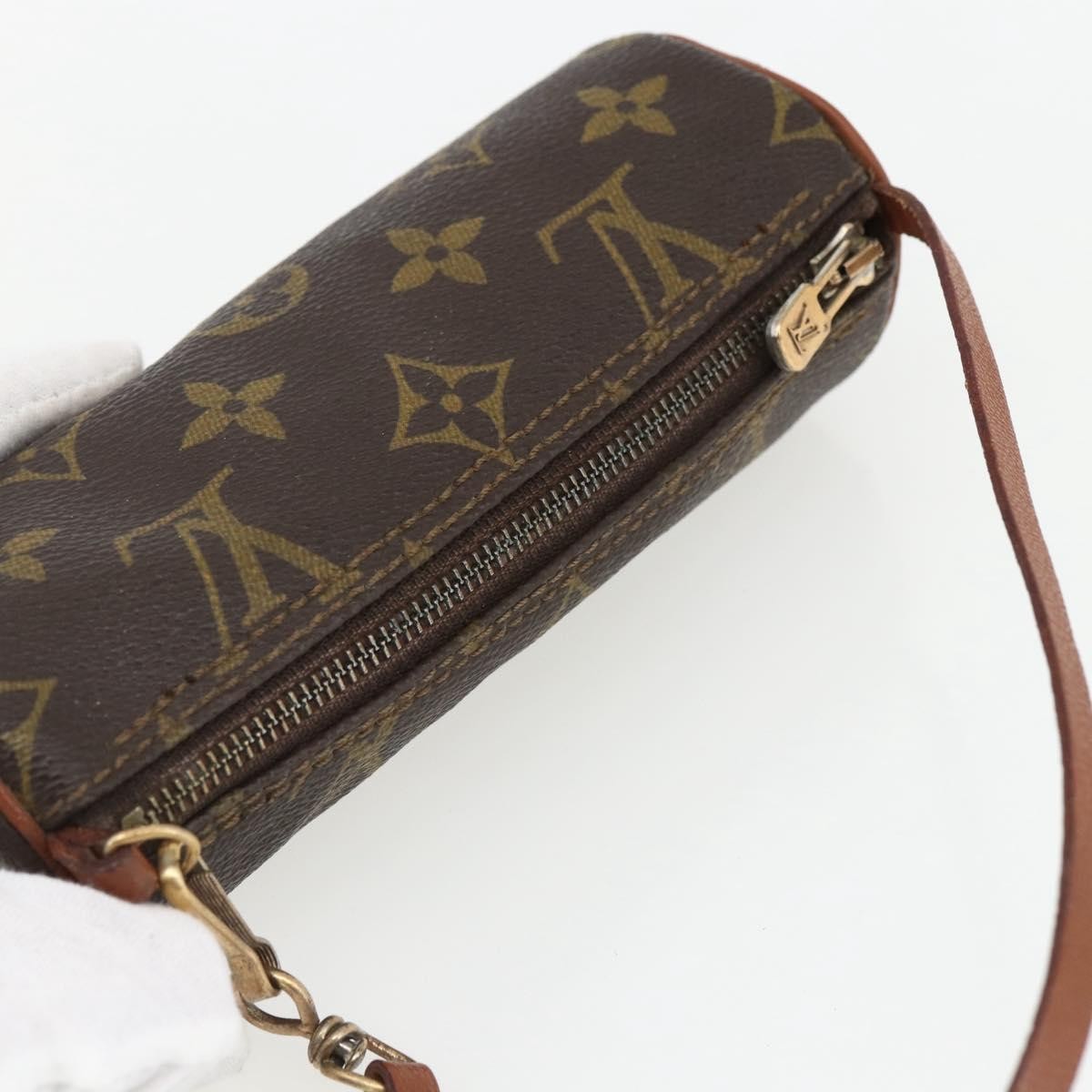Louis Vuitton Papillon Pochette Monogram Canvas, BROWN, CANVAS, Clutche & pouche