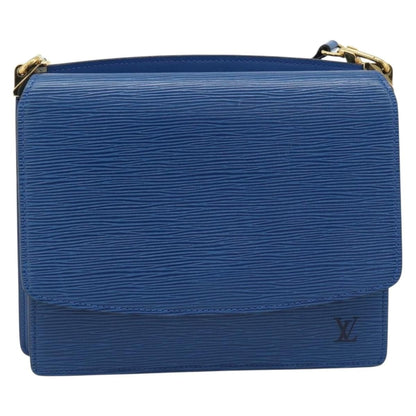 Louis Vuitton Grenelle Shoulder Bag Epi Leather, Blue, Leather, Shoulder Bag