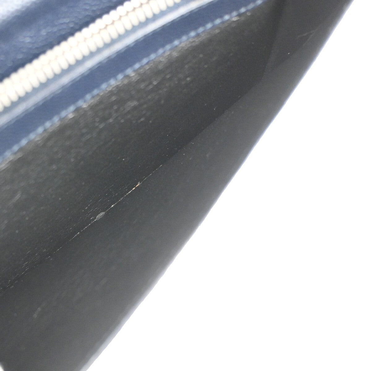 Saint Laurent Classic Zip Around Organizer Wallet Leather, NAVY, LEATHER, Wallets