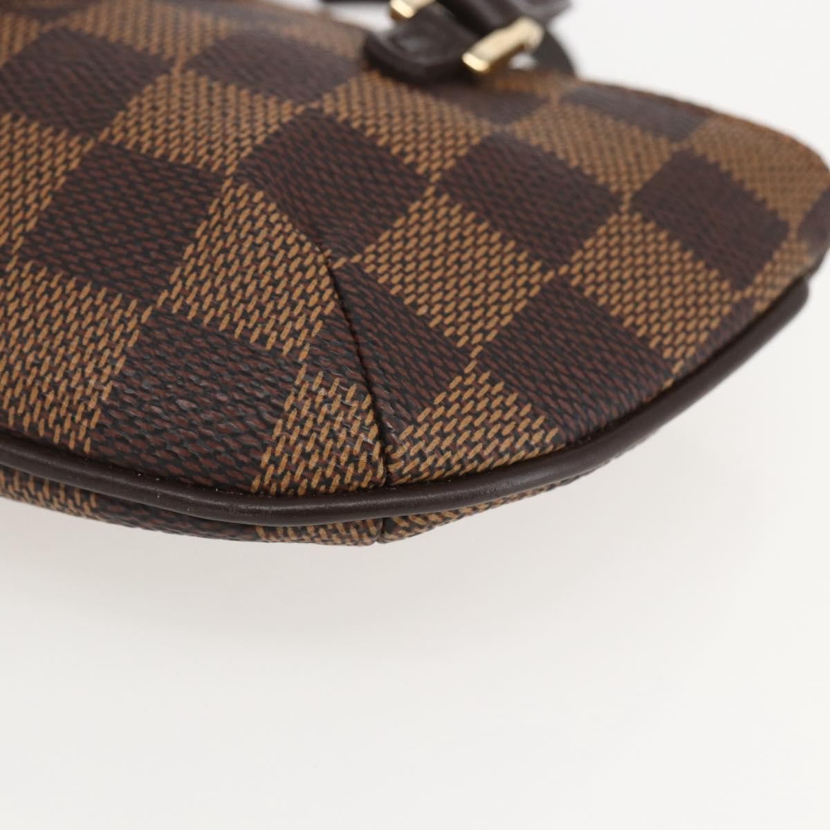 Louis Vuitton Manosque Pochette Damier, BROWN, CANVAS, Clutche & pouche