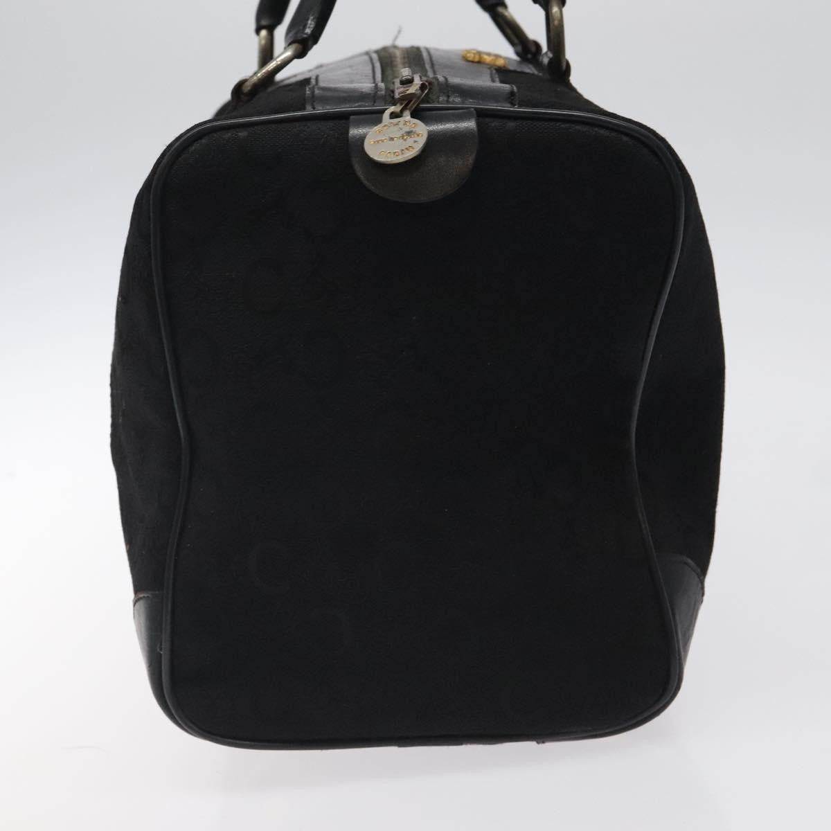 Celine C Sulky Handbag Canvas, BLACK, CANVAS, Handbag