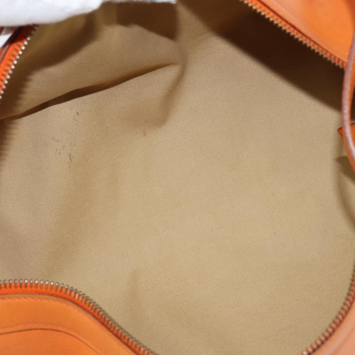 Hermes Sac Doremi Bag Leather, ORANGE, LEATHER, Shoulder bag