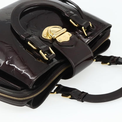 Louis Vuitton Melrose Avenue Handbag Monogram Vernis, Burgundy, Patent Leather, Handbag