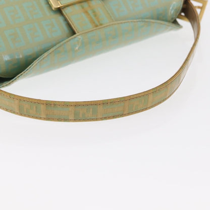 Fendi Double Flap Bag Zucchino Canvas, GREEN, CANVAS, Handbag