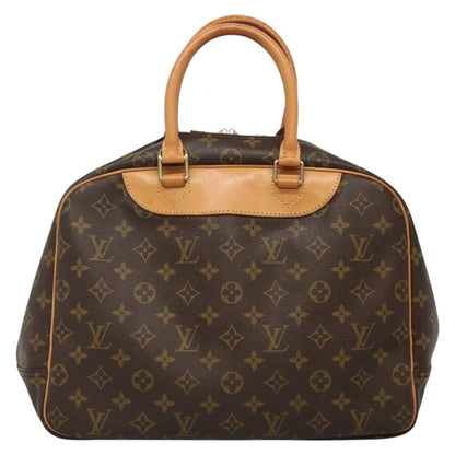 Louis Vuitton Deauville Handbag Monogram Canvas, BROWN, CANVAS, Handbag