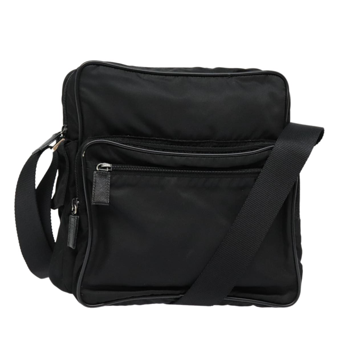 Prada Vintage Shoulder Bag Tessuto, BLACK, NYLON, Shoulder bag