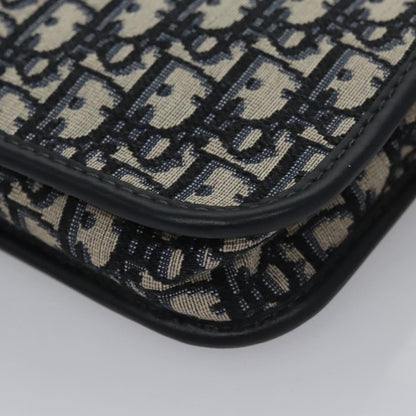 Christian Dior Diorquake Clutch Oblique Canvas, NAVY, CANVAS, Clutche & pouche