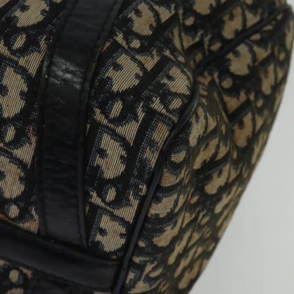 Christian Dior Vintage Trotter Boston Bag Diorissimo Canvas, NAVY, CANVAS, Handbag