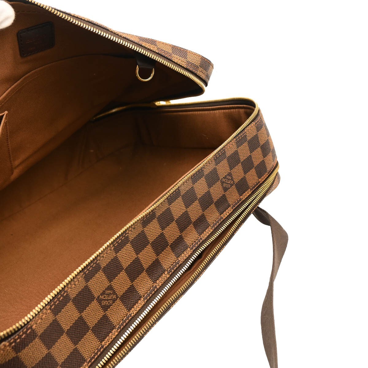 Louis Vuitton Dorsoduro Messenger Bag Damier, BROWN, CANVAS, Shoulder bag