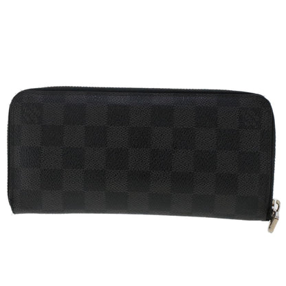 Louis Vuitton Zippy wallet vertical Damier Graphite, BLACK, CANVAS, Wallets