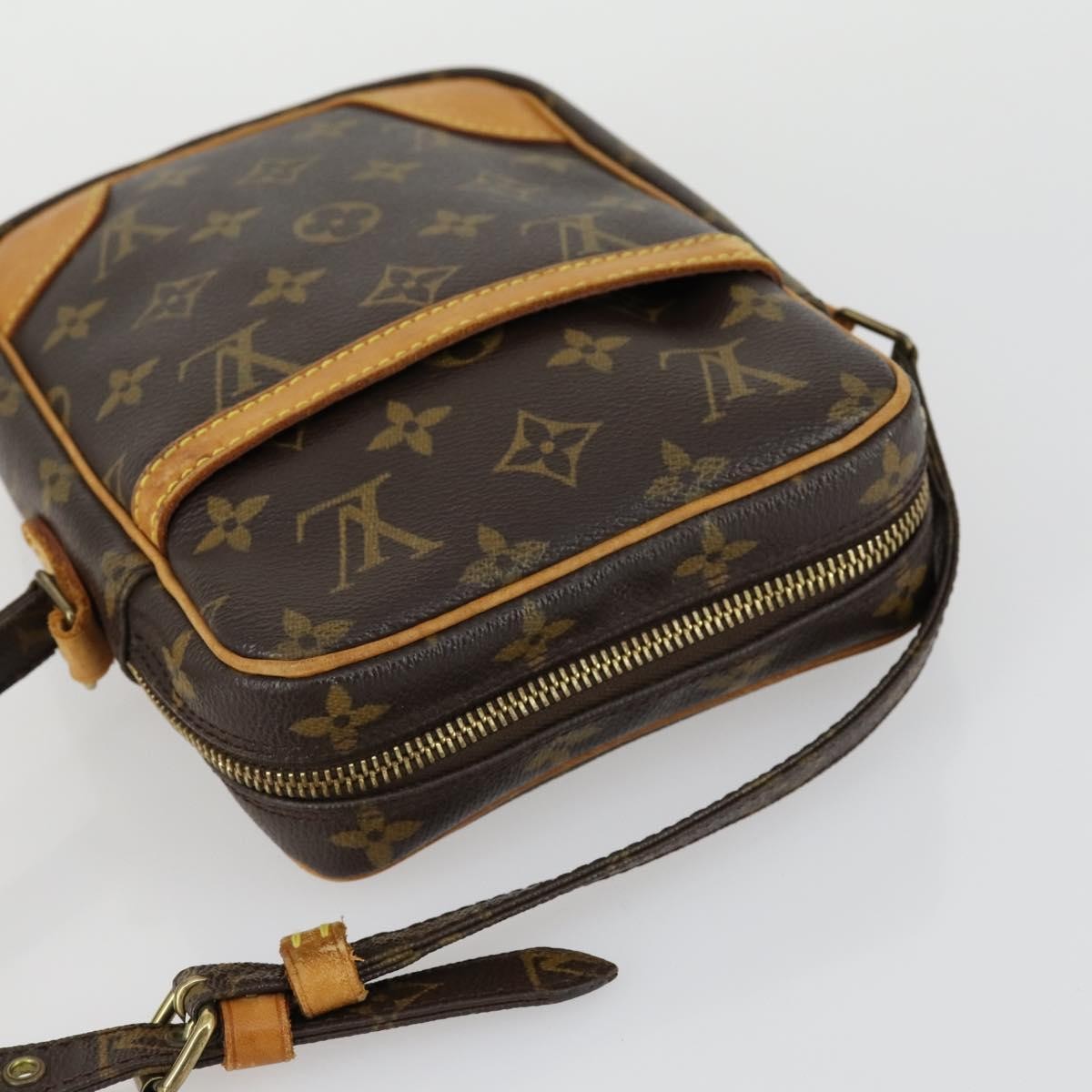 Louis Vuitton Danube Handbag Monogram Canvas, BROWN, CANVAS, Shoulder bag