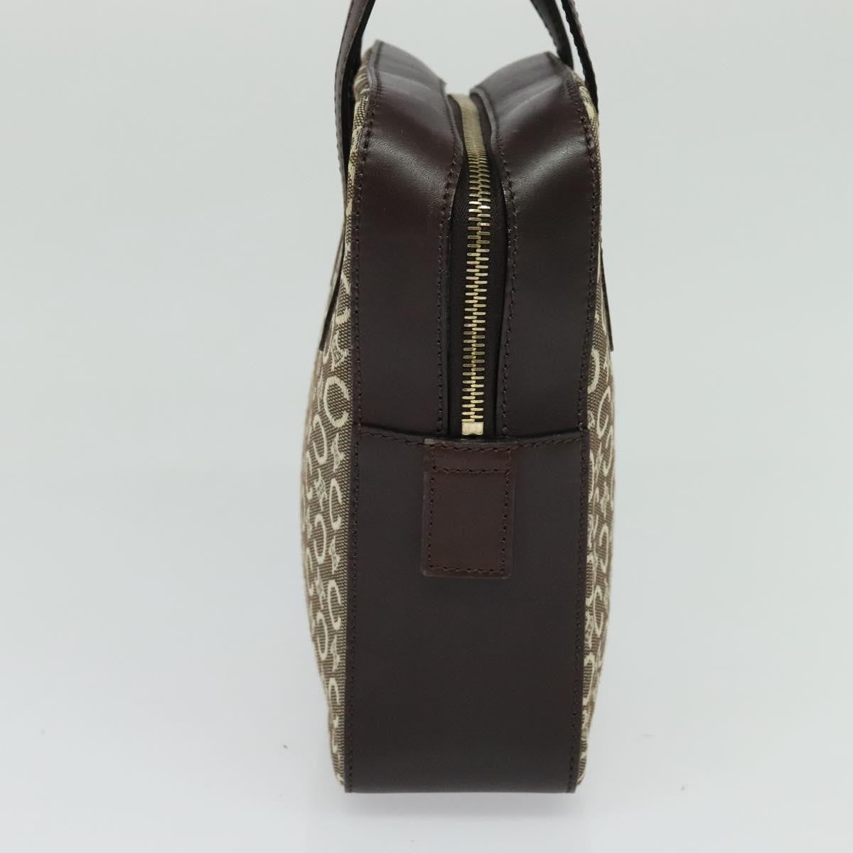Celine C Macadam Handbag Canvas, Gray, Canvas, Handbag