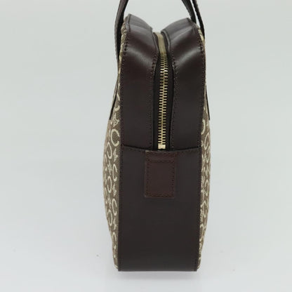 Celine C Macadam Handbag Canvas, Gray, Canvas, Handbag