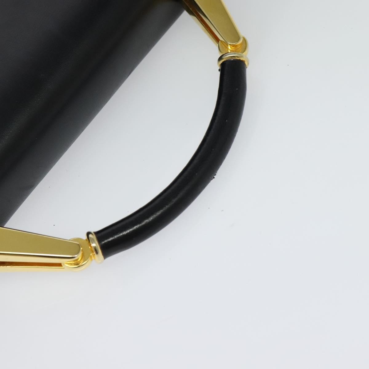 Bally Vintage Handbag Leather, BLACK, LEATHER, Handbag