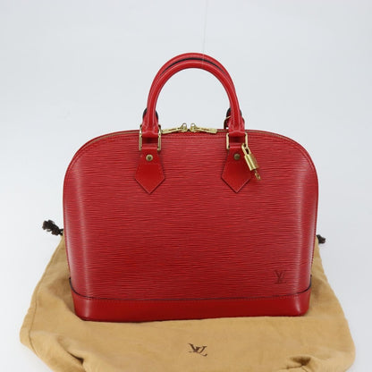 Louis Vuitton Alma Handbag Epi Leather, RED, LEATHER, Handbag