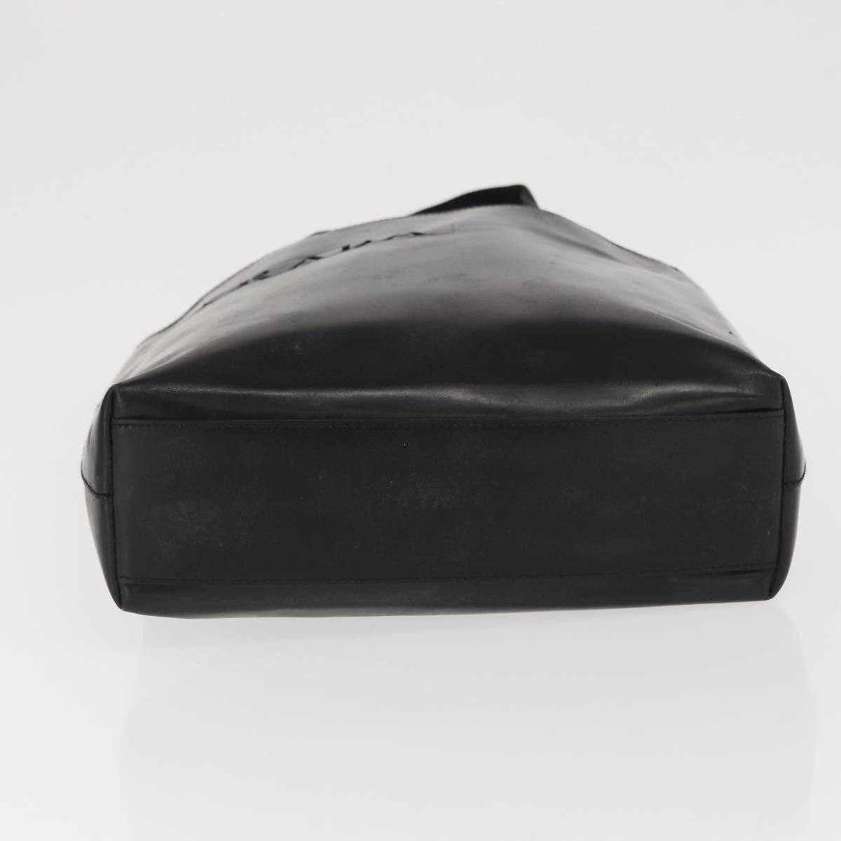 Prada Vintage Tote Leather, BLACK, LEATHER, Tote bag