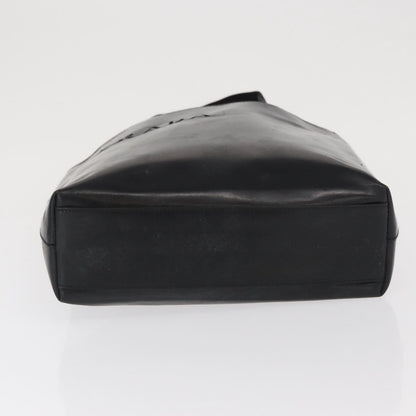 Prada Vintage Tote Leather, BLACK, LEATHER, Tote bag