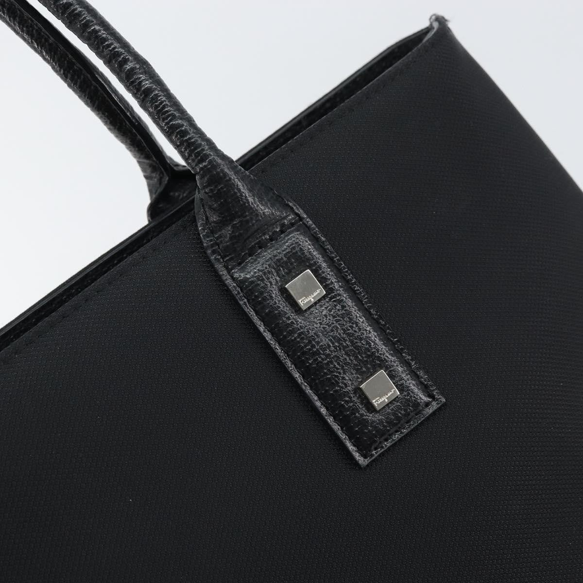 Salvatore Ferragamo Vintage Tote bag Canvas, BLACK, CANVAS, Tote bag