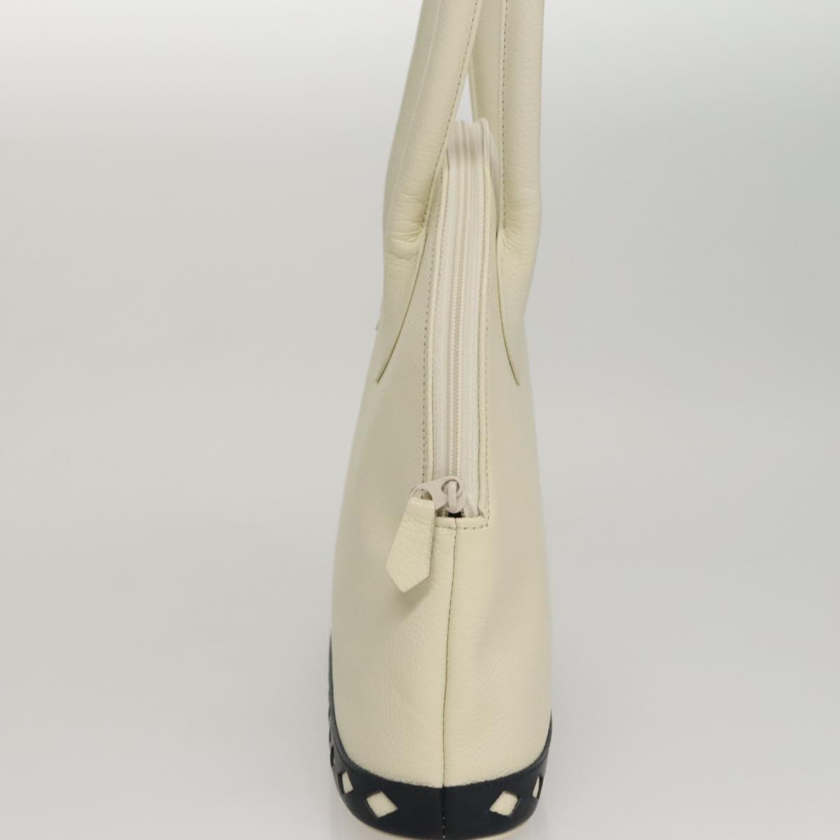 Saint Laurent Vintage Handbag Leather, WHITE, LEATHER, Handbag