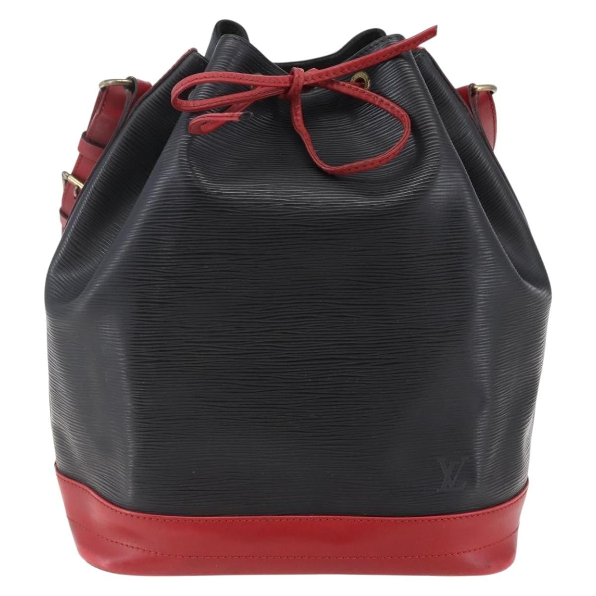 Louis Vuitton Bicolor Noe Handbag Epi Leather, BLACK, LEATHER, Handbag