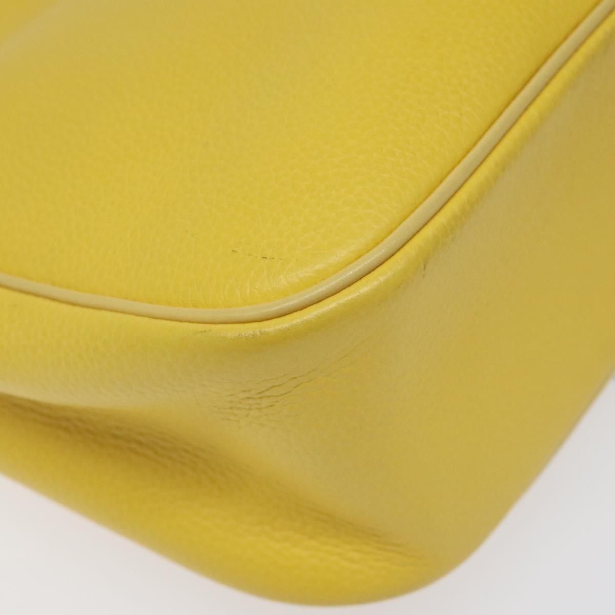 Celine Circle logo Leather, GOLD, LEATHER, Shoulder bag