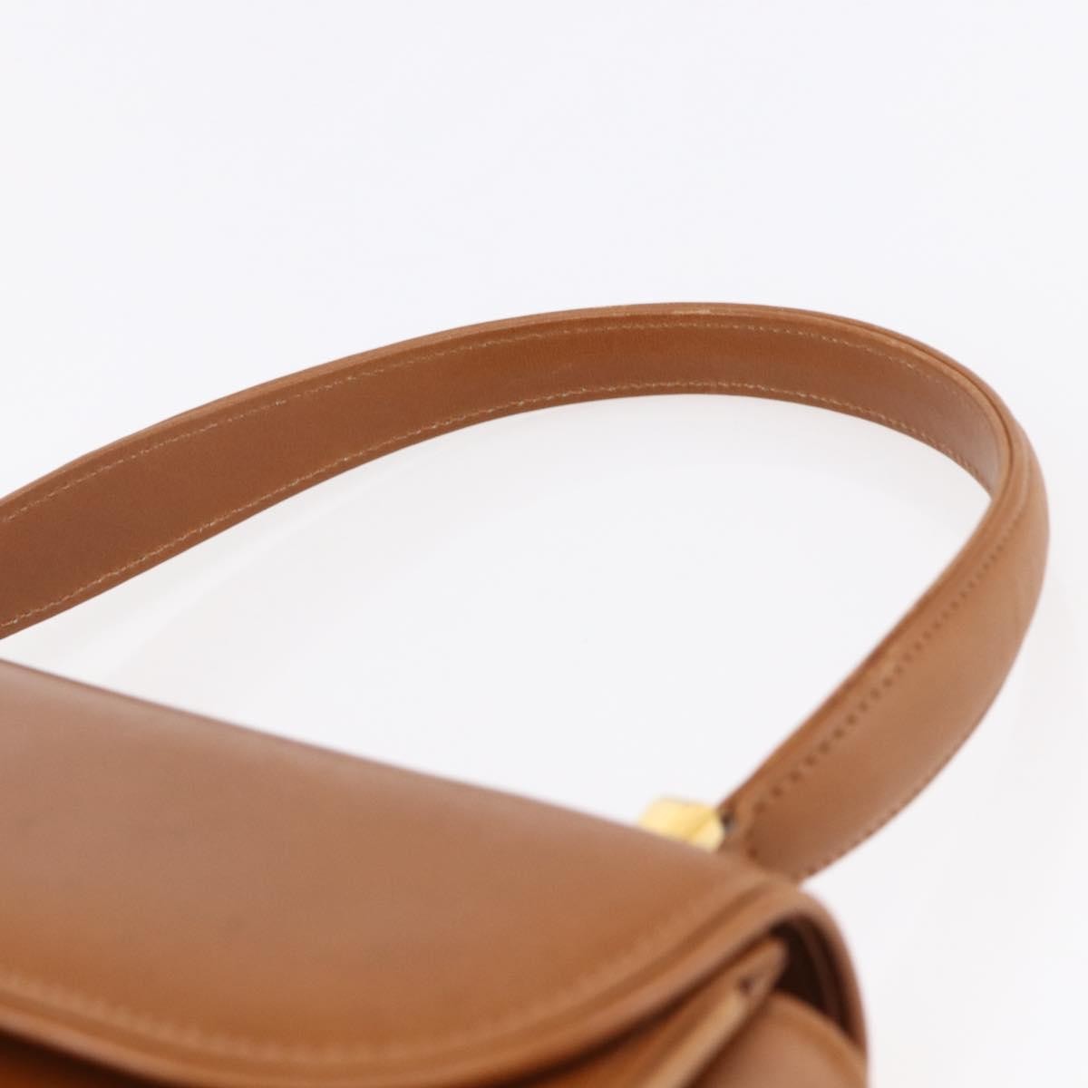 Gucci Vintage Handbag Leather, BROWN, LEATHER, Handbag