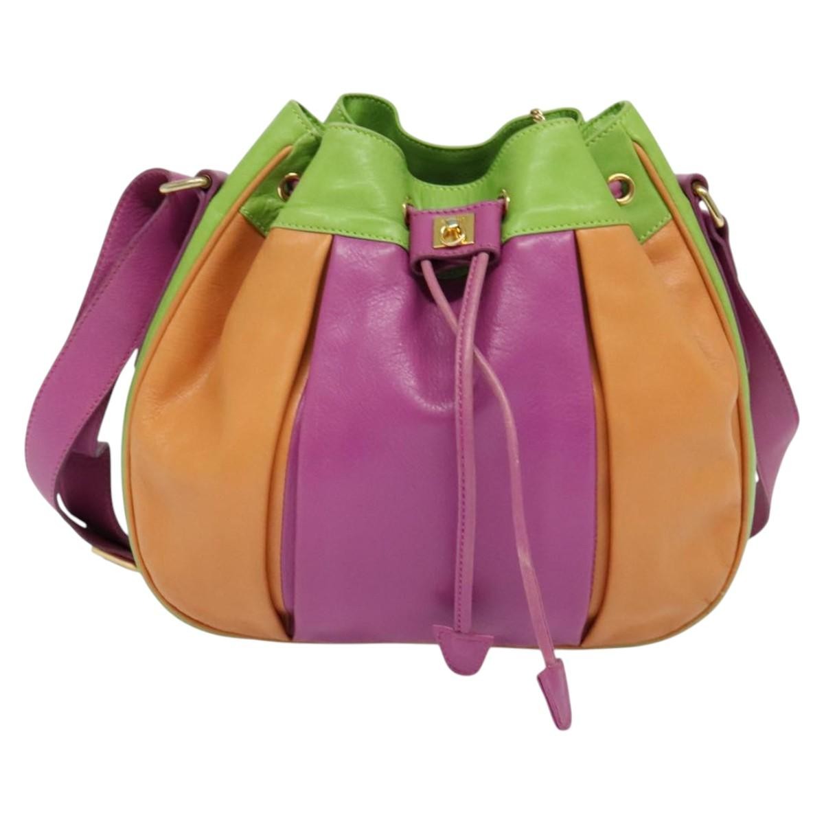 Celine Shoulder Bag Leather, MULTICOLOUR, LEATHER, Shoulder bag