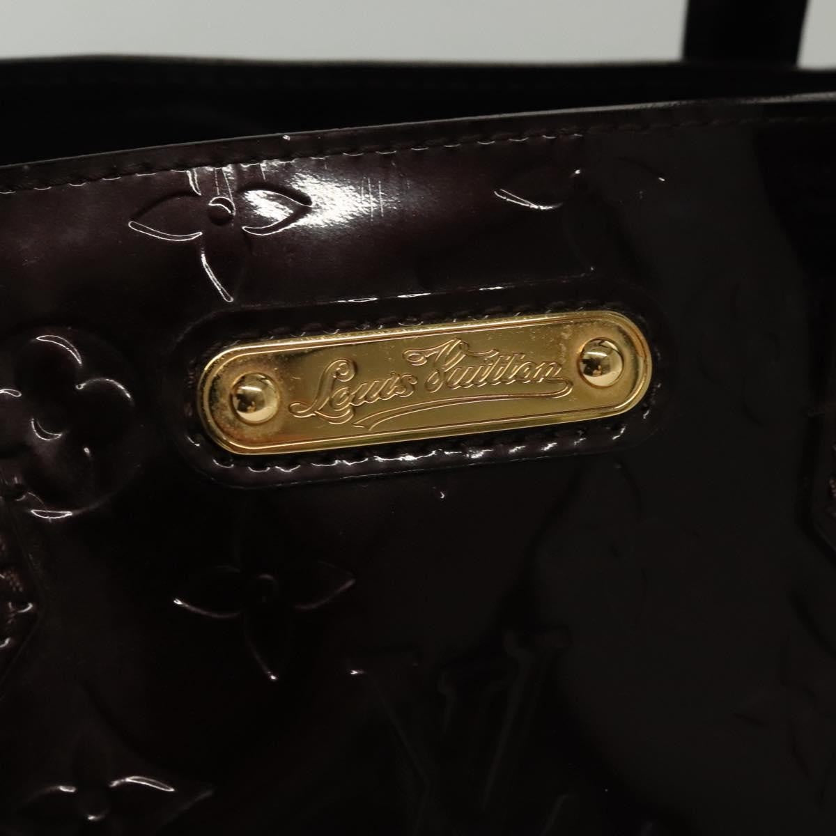 Louis Vuitton Wilshire Handbag Monogram Vernis, PURPLE, PATENT_LEATHER, Handbag