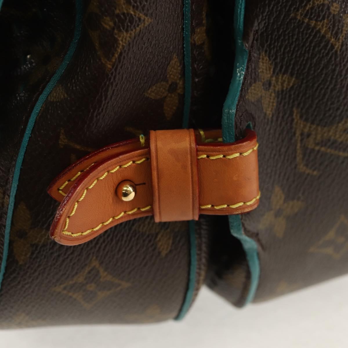 Louis Vuitton Flore Saumur Handbag Perforated Monogram Canvas, BROWN, CANVAS, Shoulder bag
