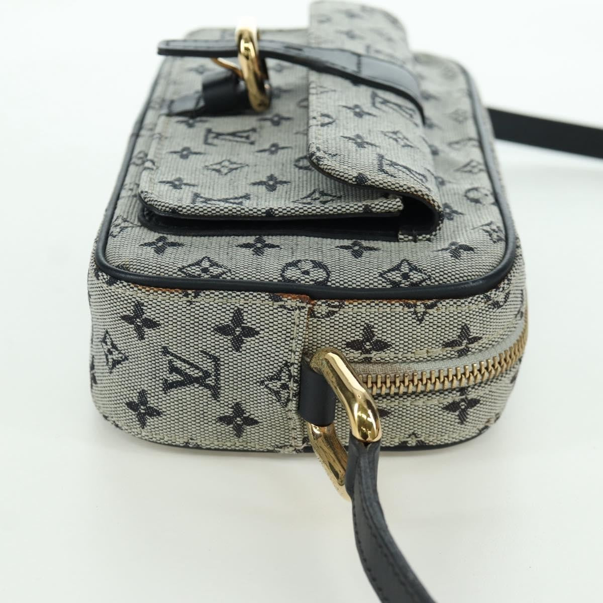 Louis Vuitton Juliette Crossbody Bag Mini Lin, BLUE, CANVAS, Shoulder bag