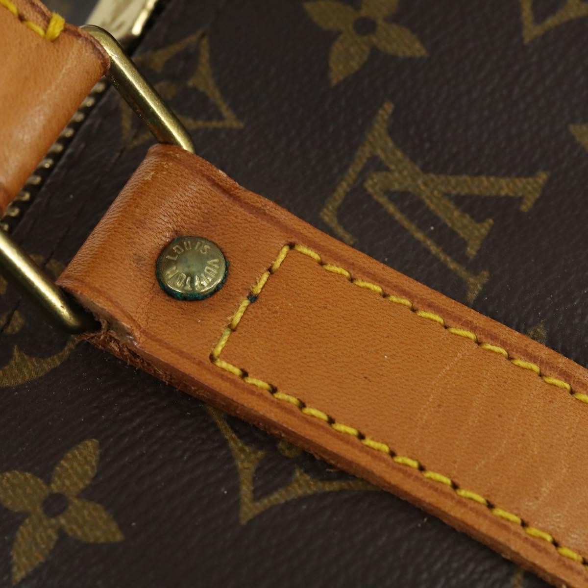 Louis Vuitton Keepall Bag Monogram Canvas, BROWN, CANVAS, Travel bag