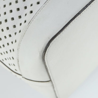 Louis Vuitton Flore Noe Handbag Perforated Leather, WHITE, LEATHER, Shoulder bag