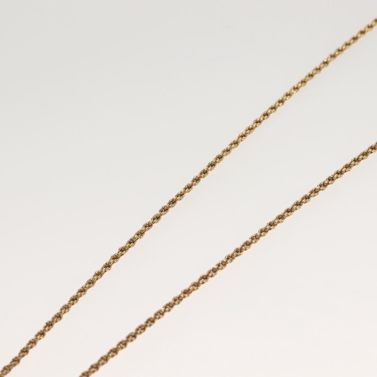 Christian Dior Vintage Logo Round Pendant Necklace Metal, GOLD, METAL, Necklace