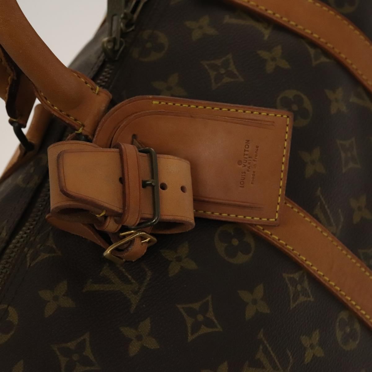 Louis Vuitton Keepall Bag Monogram Canvas, BROWN, CANVAS, Travel bag