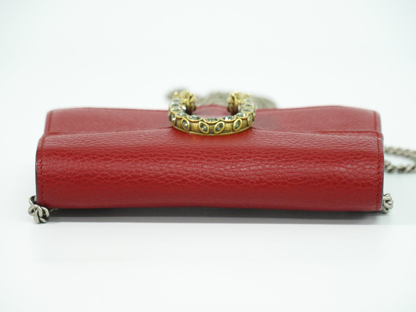 Gucci Dionysus Bag Leather, RED, LEATHER, Crossbody bag